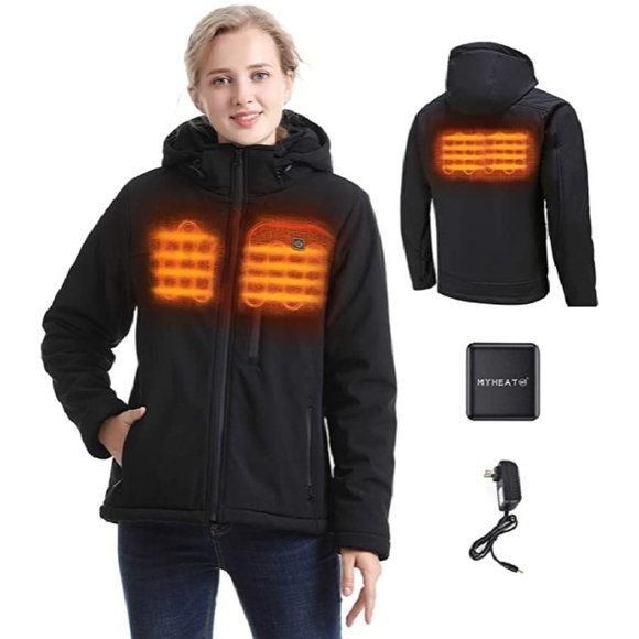 MYHEAT Jackets & Blazers - NWT MYHEAT Black Wmns Soft Shell Heated Jacket
